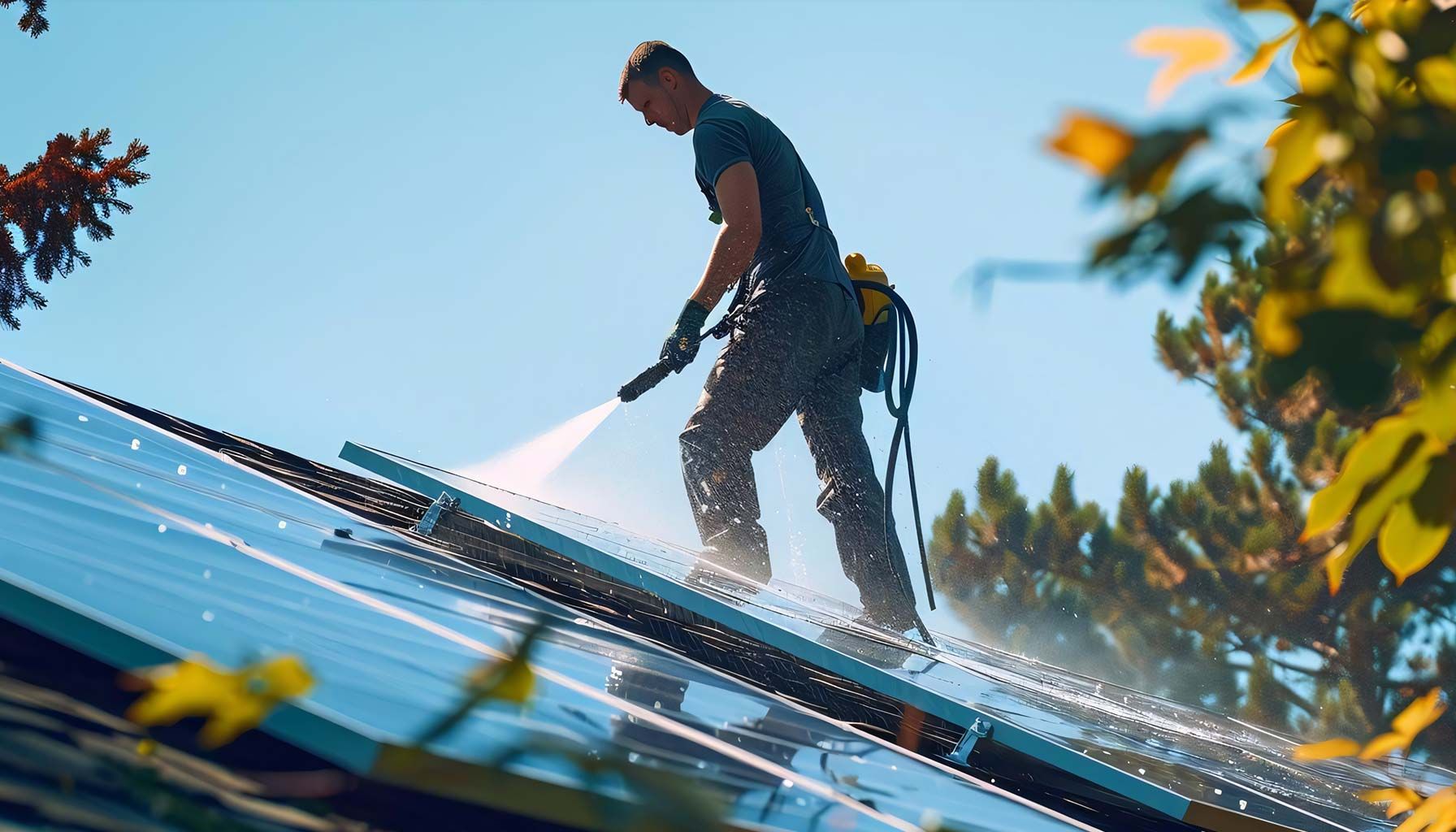 Reinigung Solaranlage